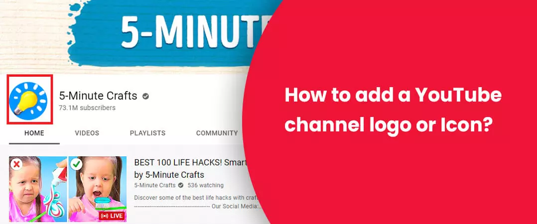 How to add YouTube channel logo