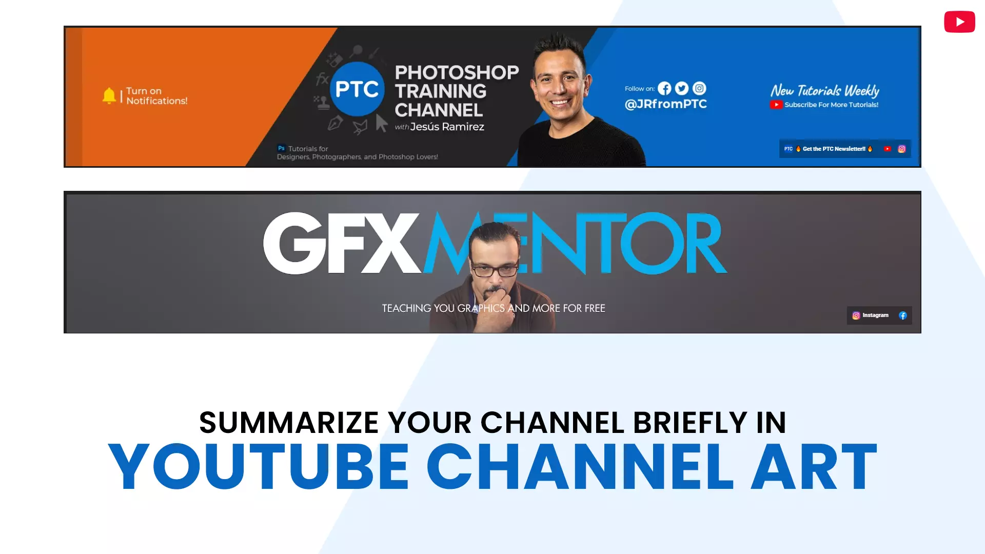 YouTube channel art tips