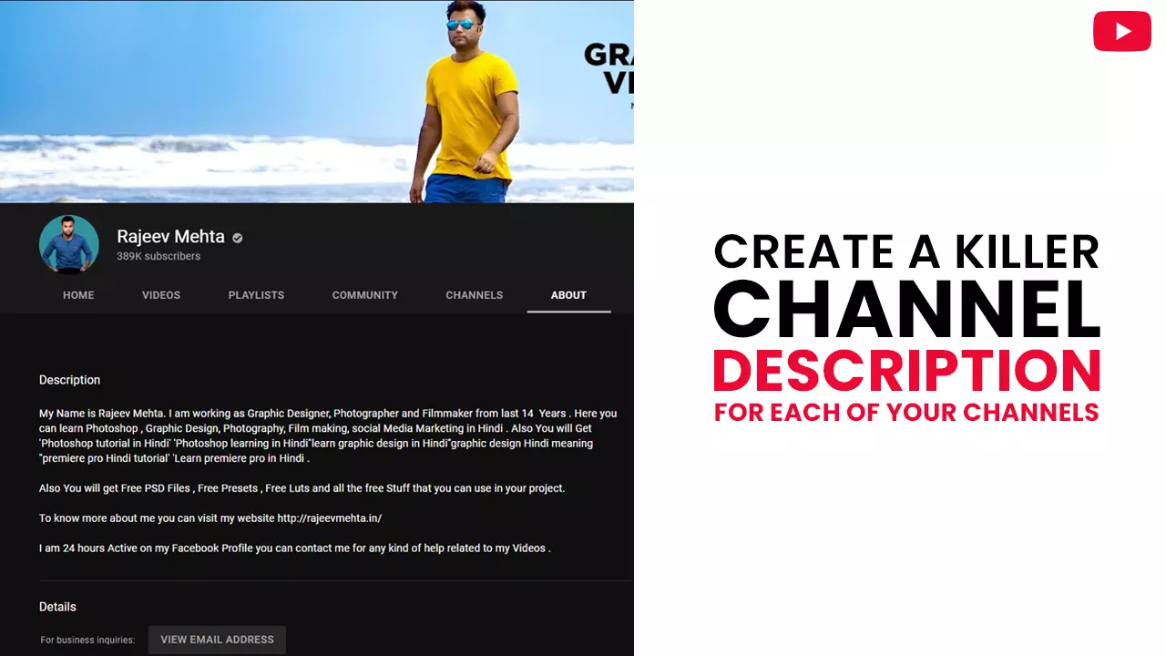 Create a Killer Channel Description for Each of Your Channels