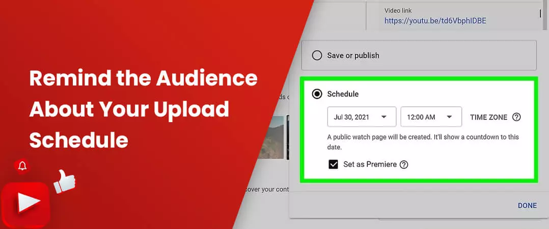 YouTube premiere 2021