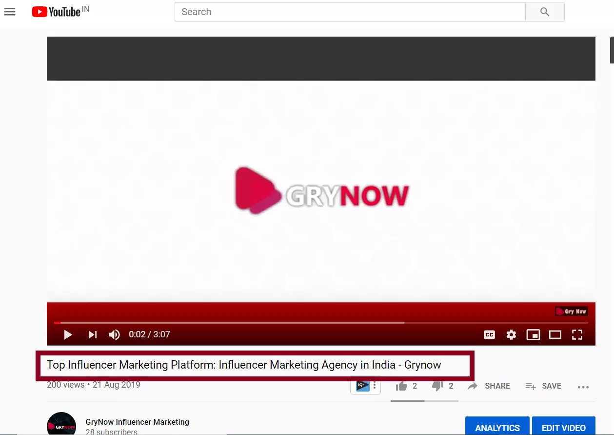 how to optimize Youtube video tags