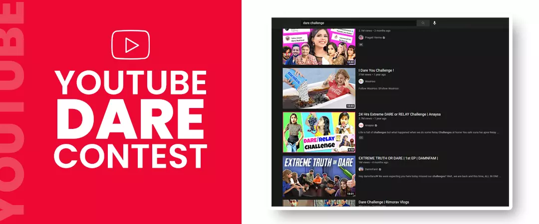 YouTube dare contest