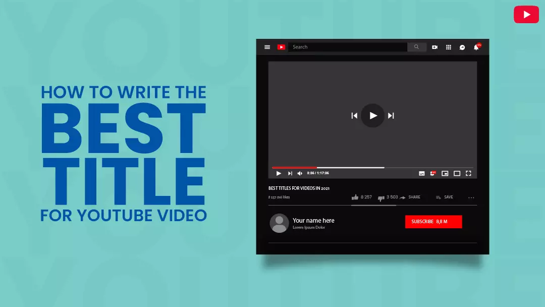 how to write YouTube video title