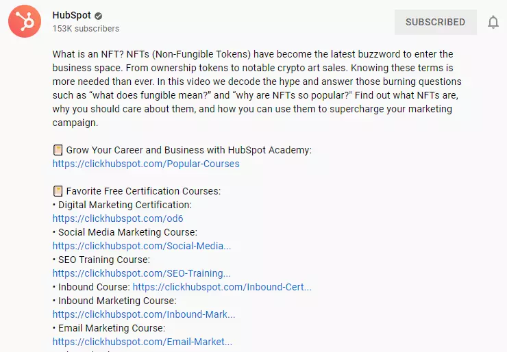 how to add information in YouTube video description