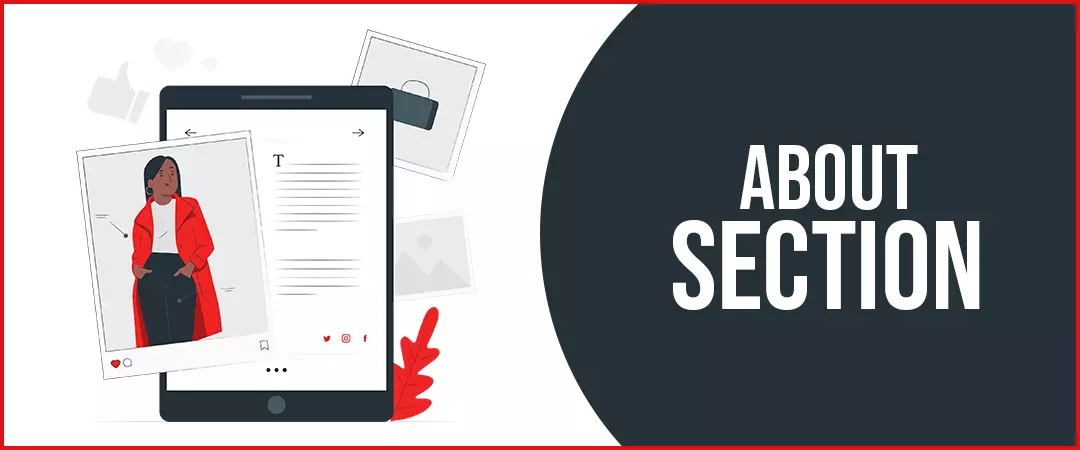 How to write about section of Youtube