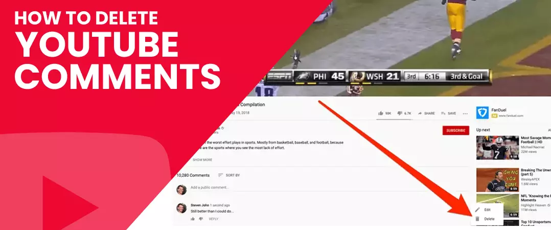 How to Delete YouTube Comments
