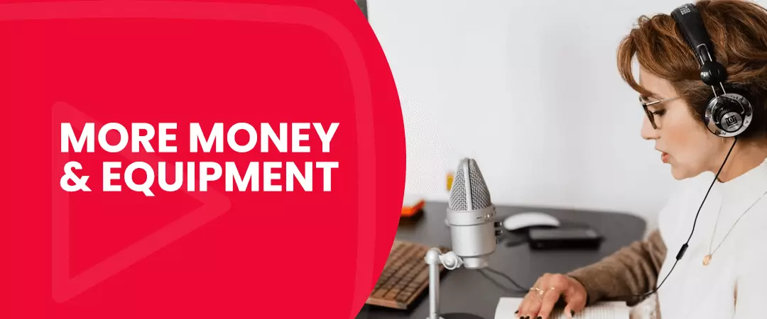 More Money and Equipment to Do a Podcast