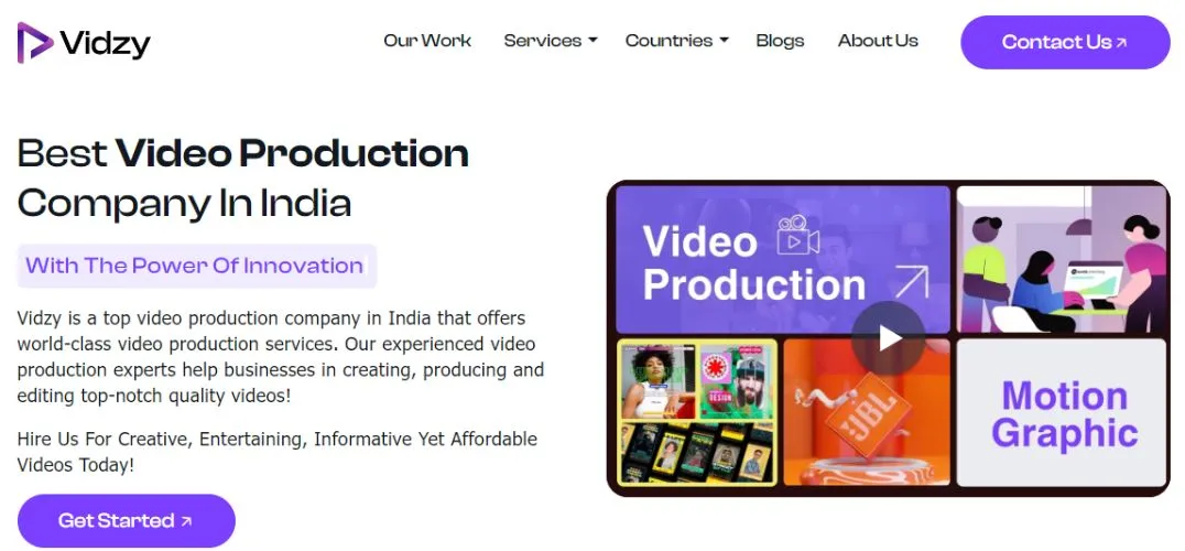 Vidzy: Leading Video Production Company