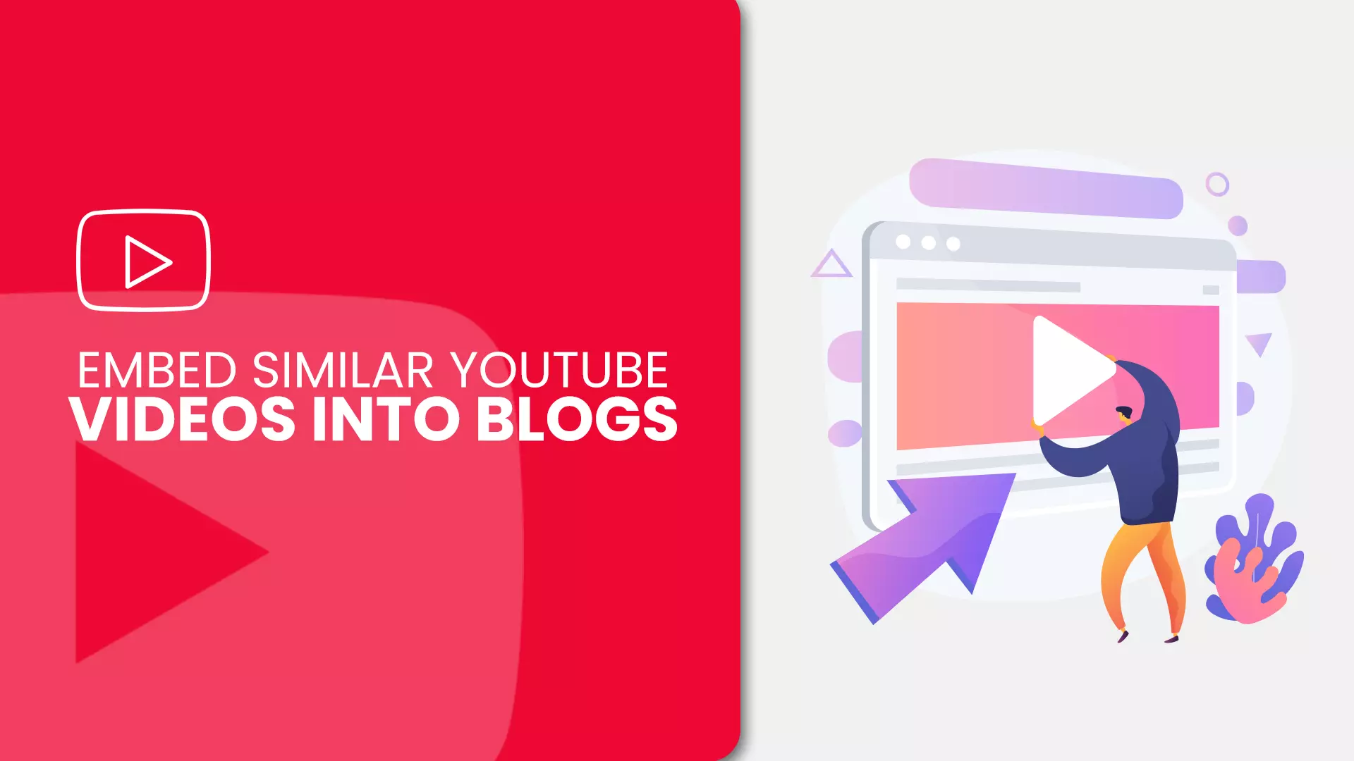 How to embed similar YouTube videos into blogs