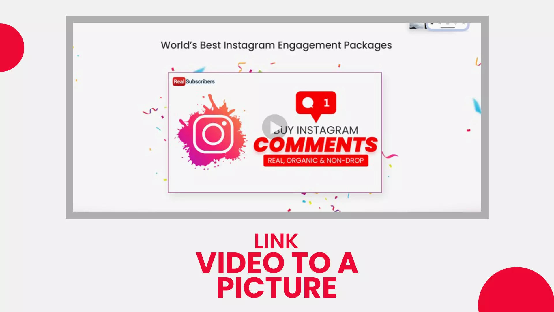 How to link video to a picture