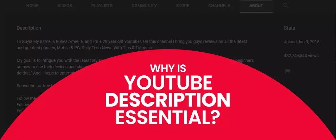 Benefits of YouTube channel description