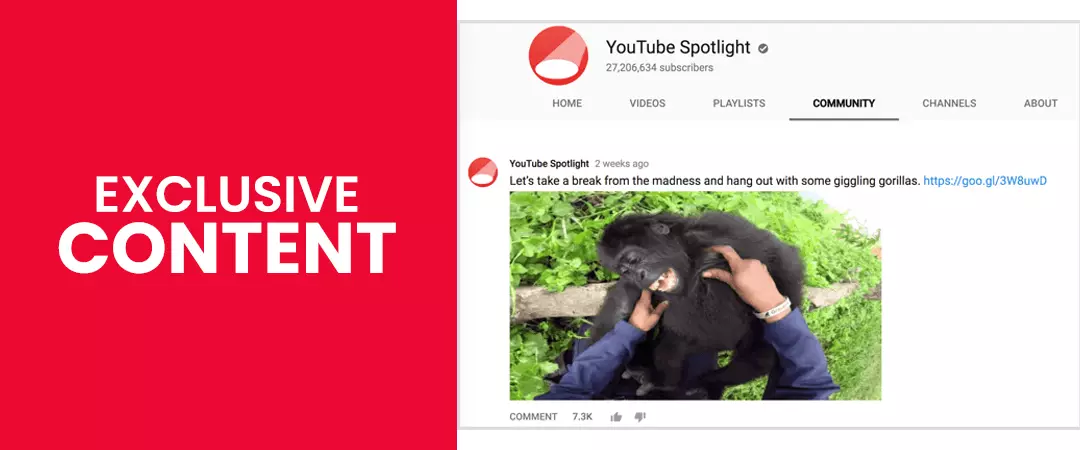 YouTube content