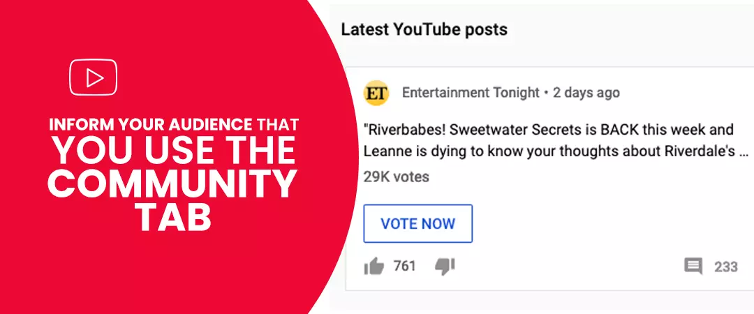 YouTube community tab