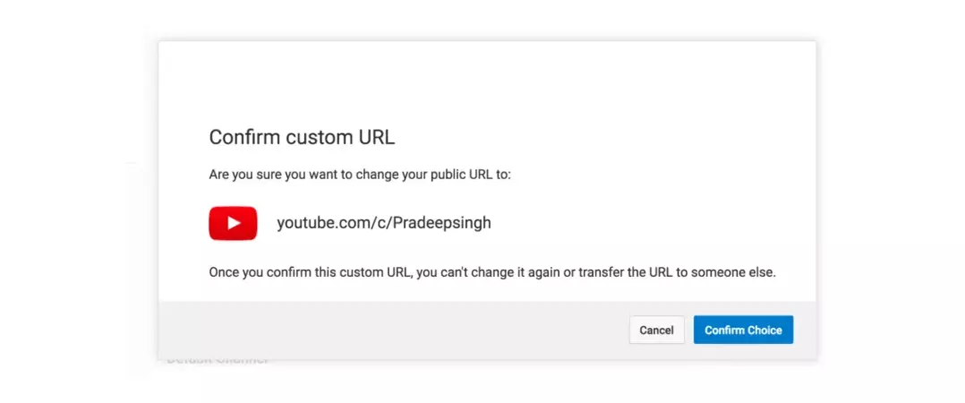 How to Change Custom URL of YouTube Channel