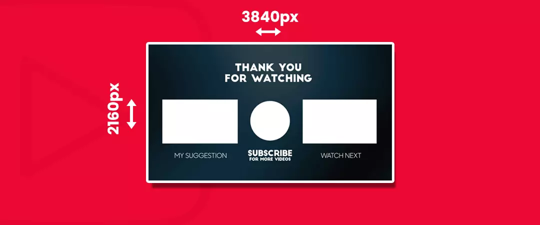 Ideal size of an end screen