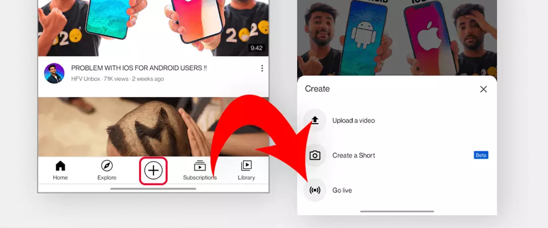 How to live stream on YouTube from a phone