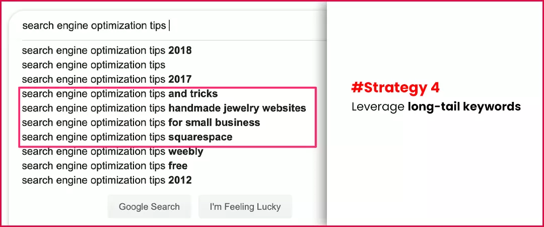 leverage long-tail keywords